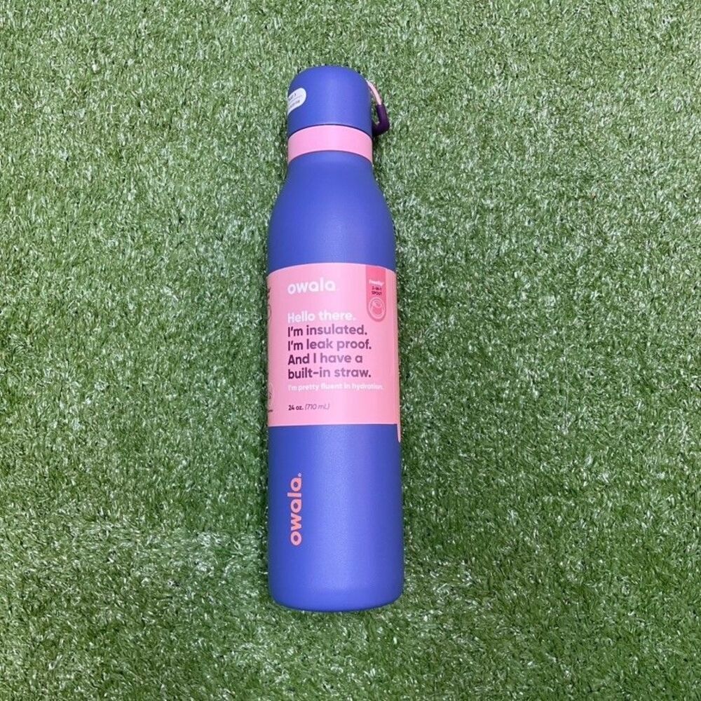 Owala FreeSip 24oz Stainless Steel Water Bottle Purple NEW